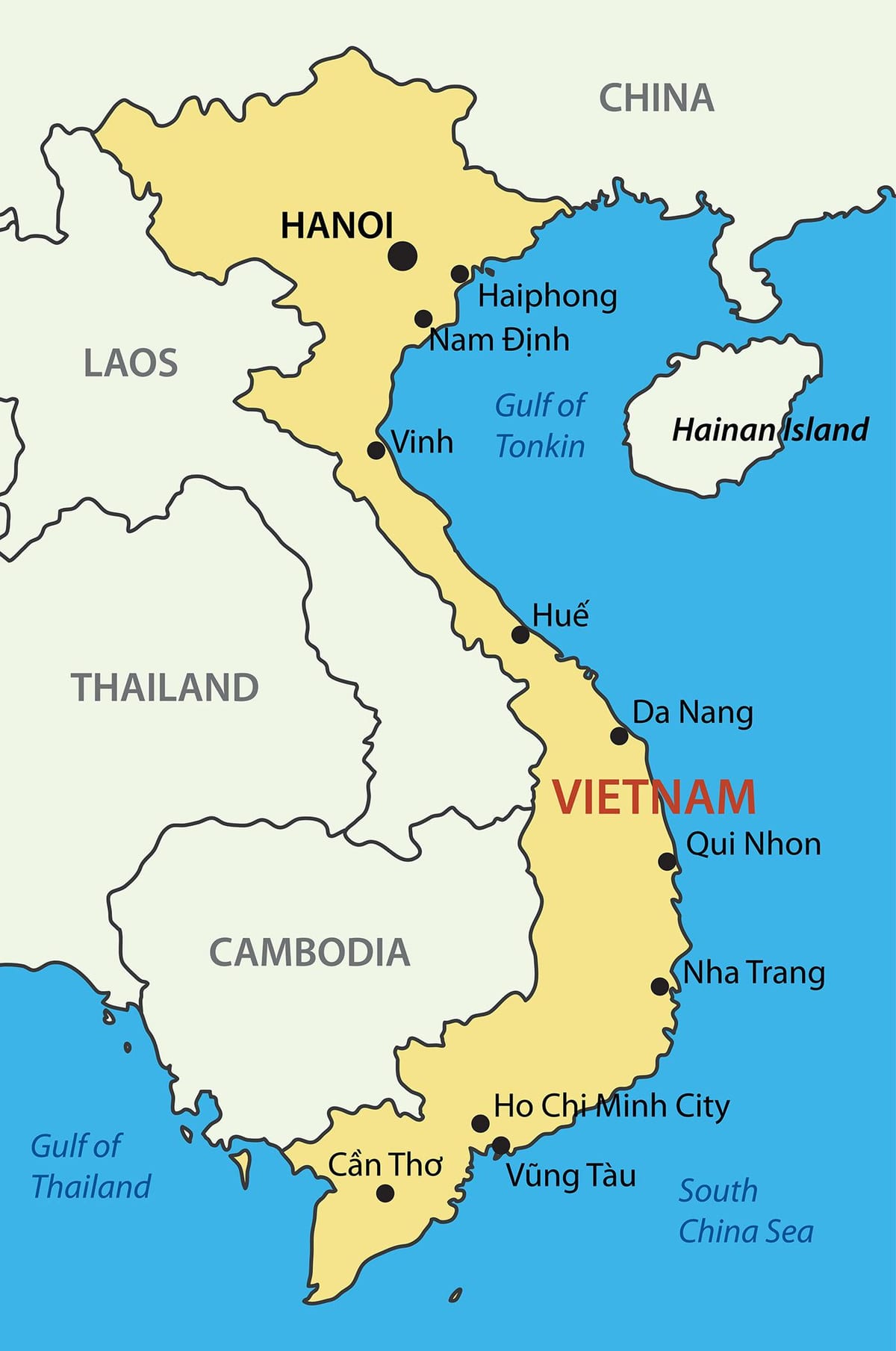 แผนที่ของ saigon เวียดนาม